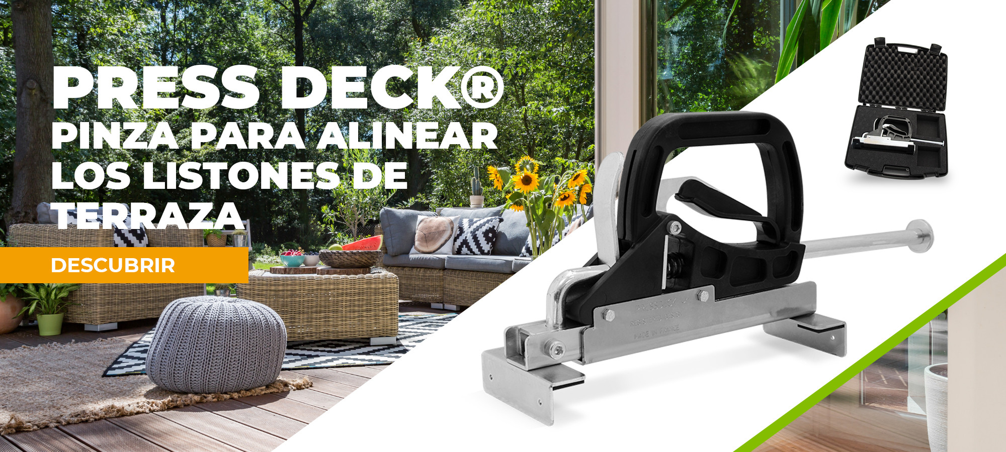 EDMA PRESS DECK® - Pinza para alinear los listones de terraza